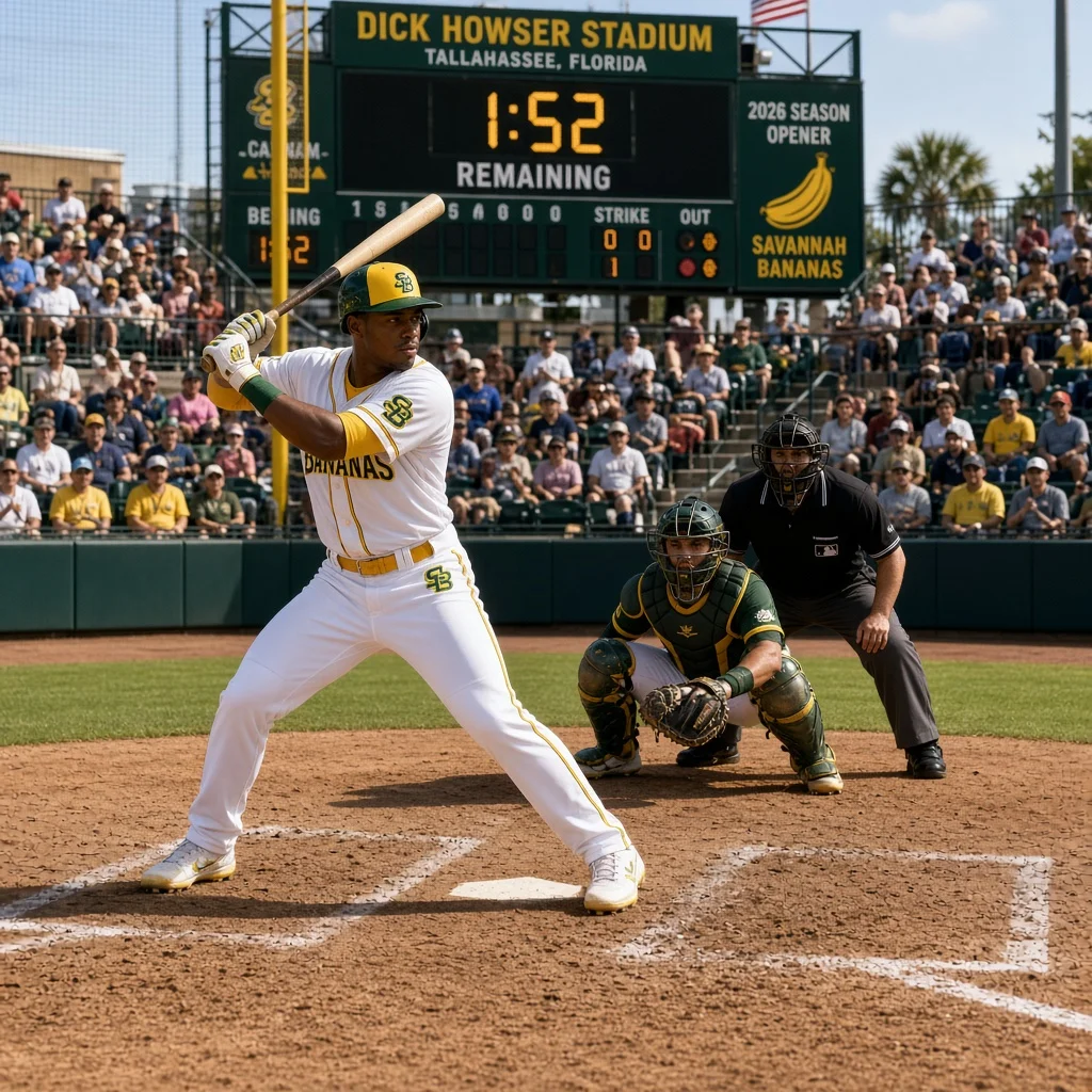 Batter at plate with visible twohour game clock